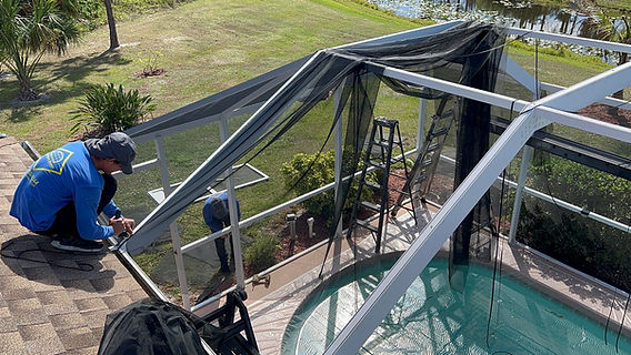 Pool Cage & Patio Rescreening in Volusia County, Florida